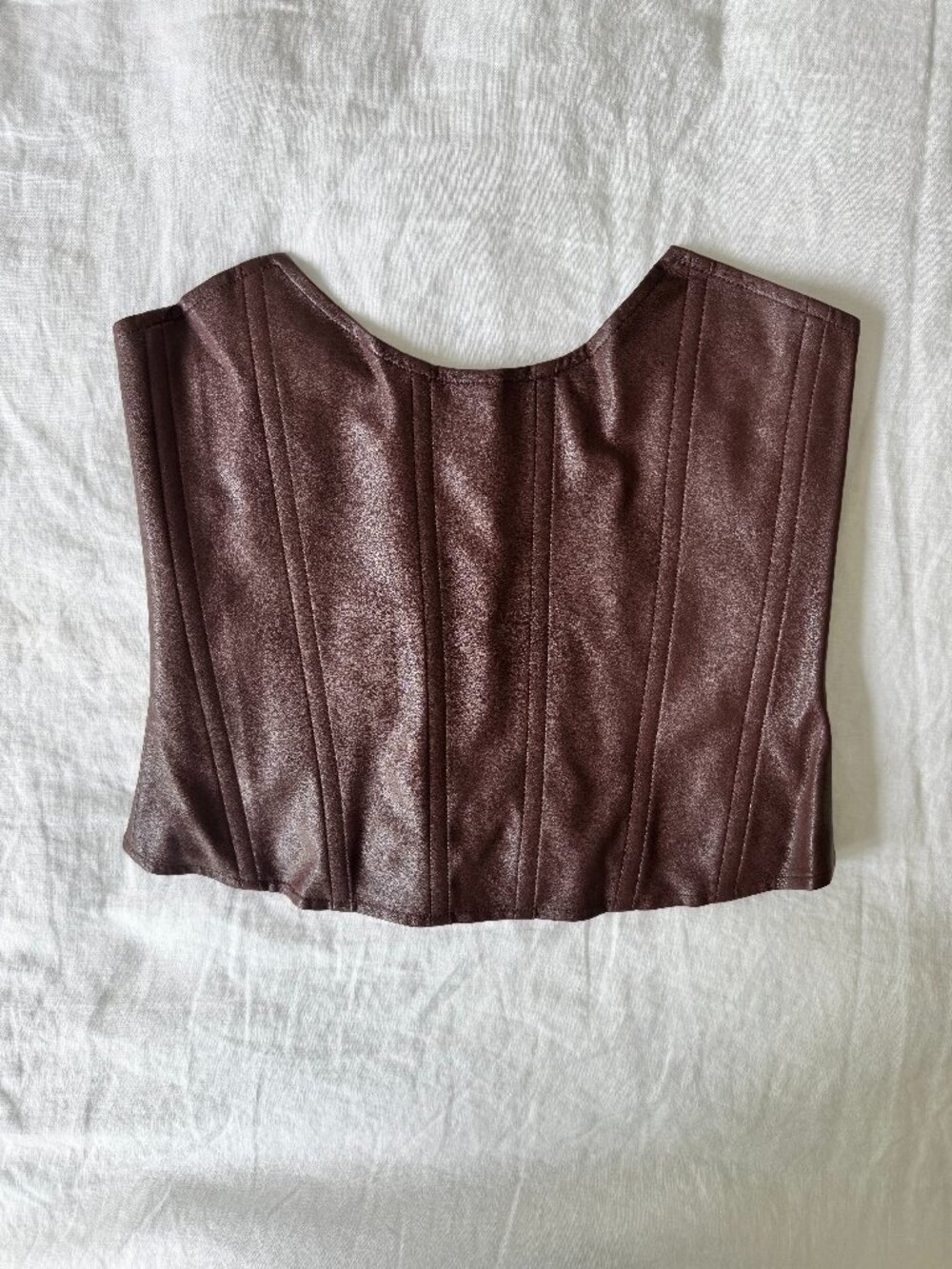 Miaou Corset Top in Brown